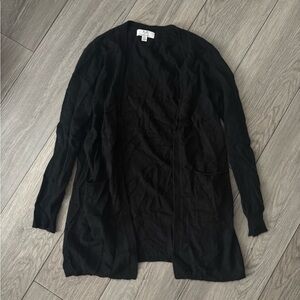Magaschoni Black Open Front Cardigan